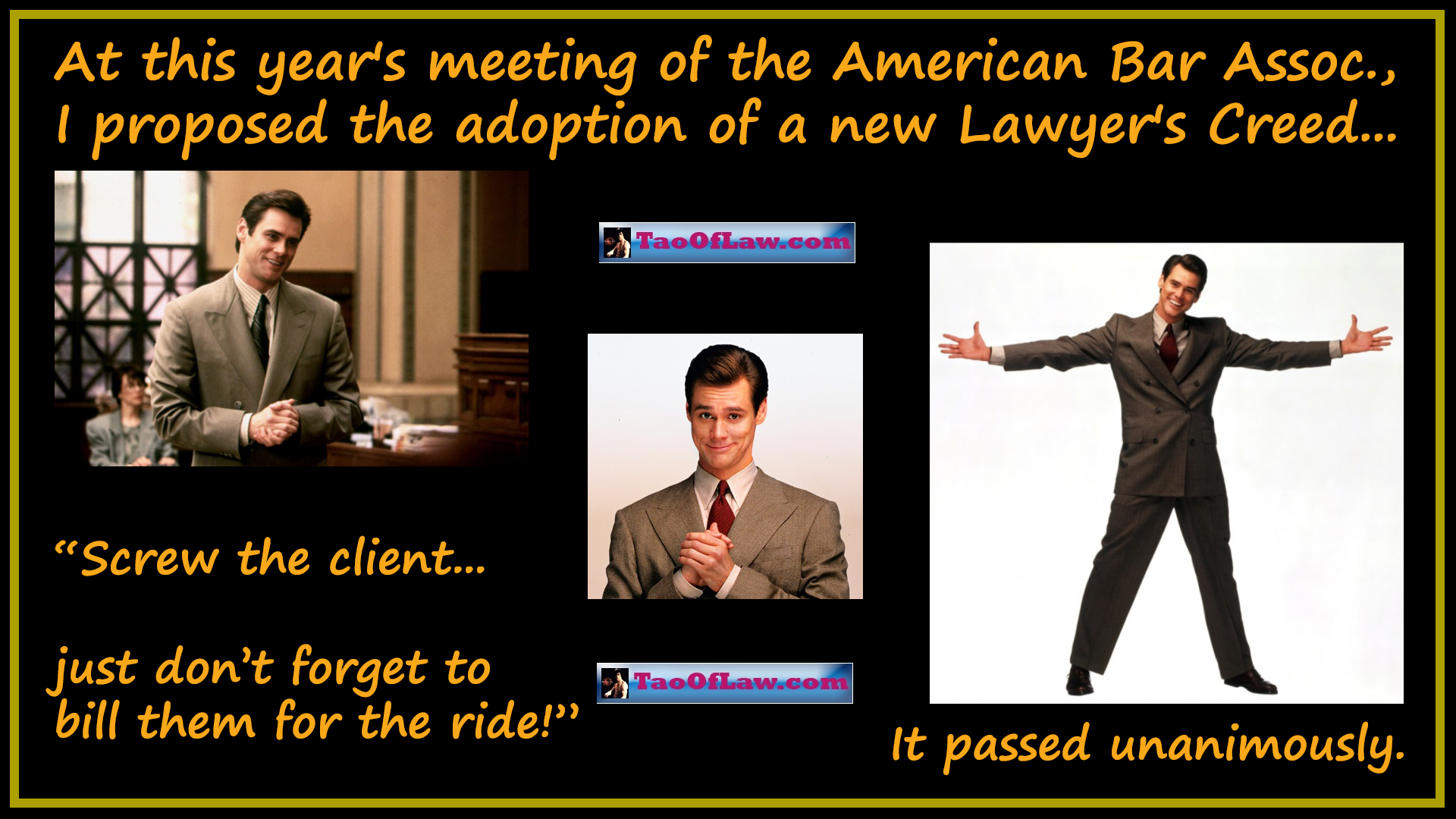 MEME - Liar Liar - New Lawyer Creed