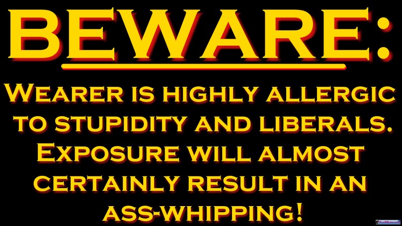 MEME - Beware of Stupidty &amp; Liberals T-Shirt