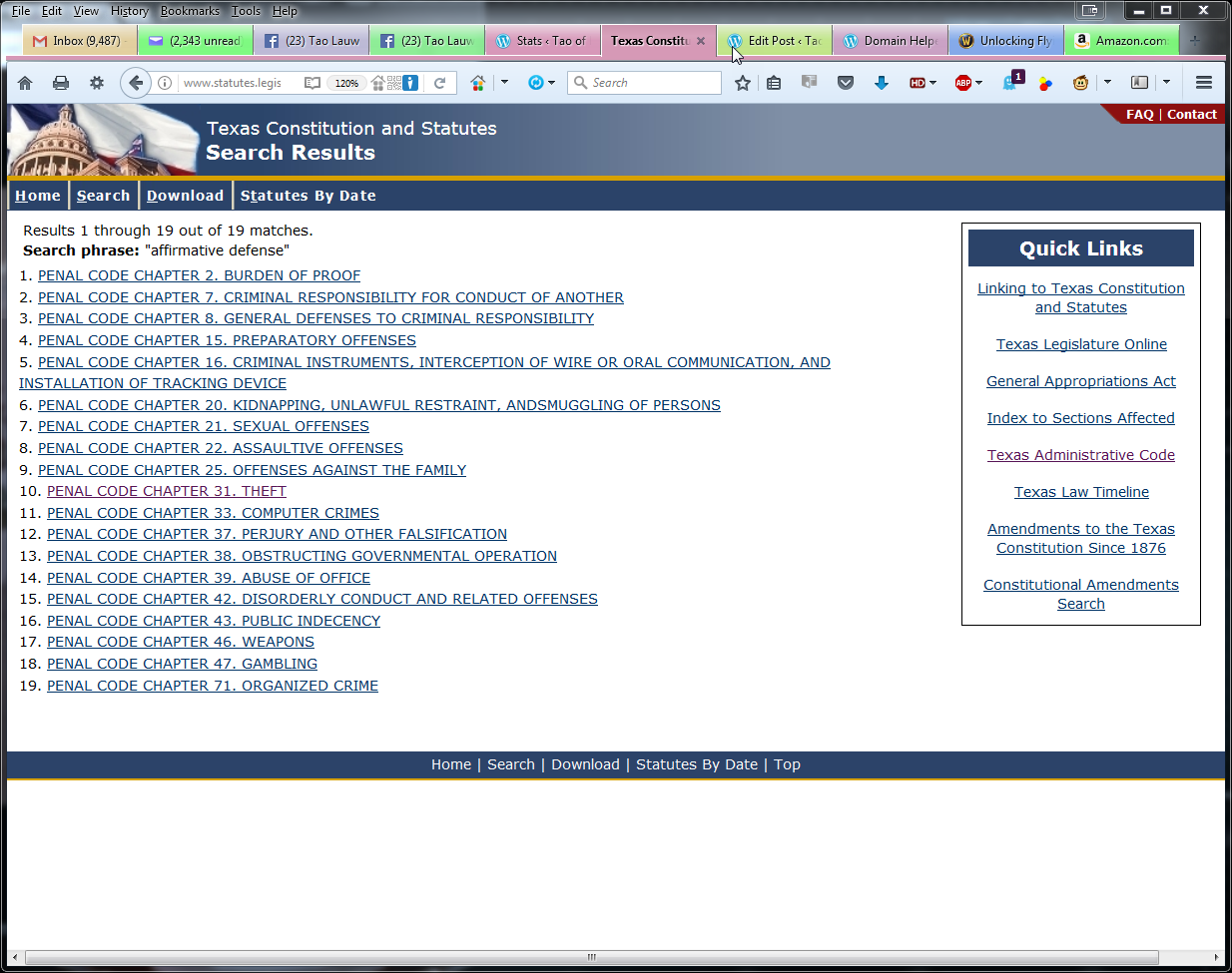 Search Results - Penal Code 'affirmative defense'
